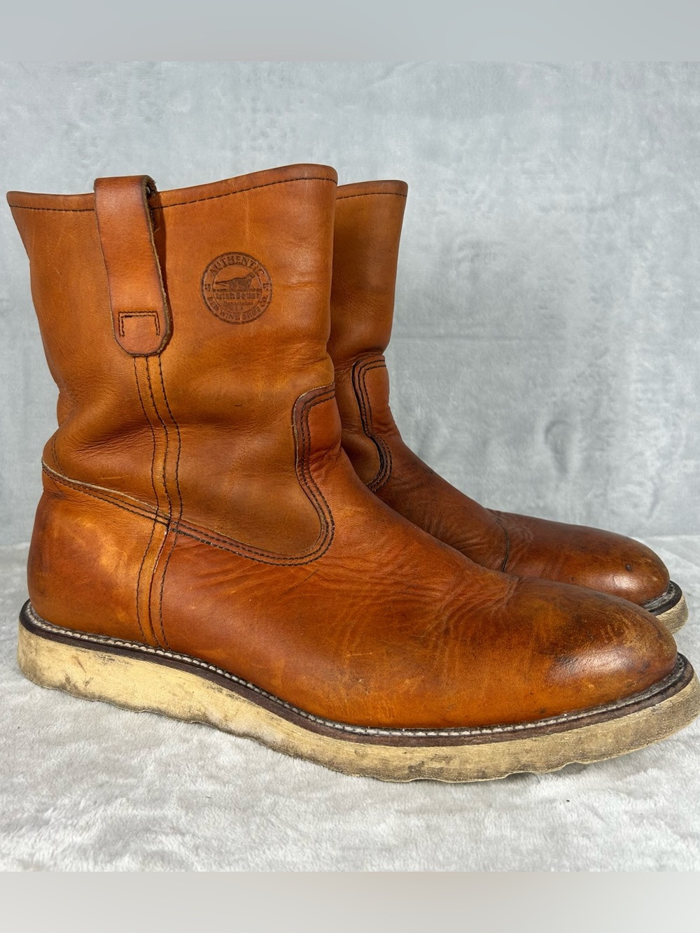 Red Wing Irish Setter 866 PECOS Traction Tred Pull On Leather Work Boots 12 D